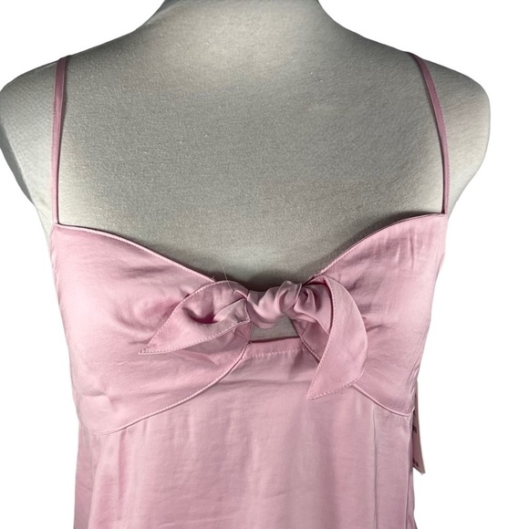 BP pink opal crop top halter smocked back adjustable strap pastel size S - Picture 5 of 12